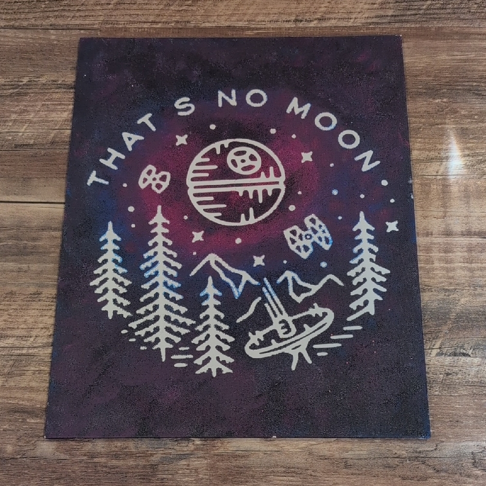 Star Wars Themed Glitter Art Print